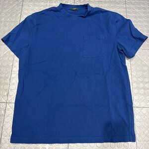 J Crew Relaxed Fit Premium Midweight Cotton Pocket T-shirt Vintage Blue L BB950
